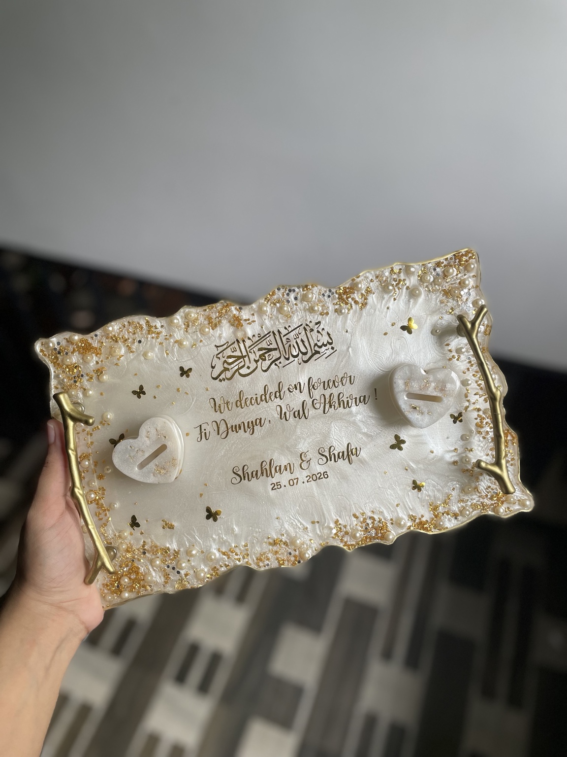 Resin ring plate
