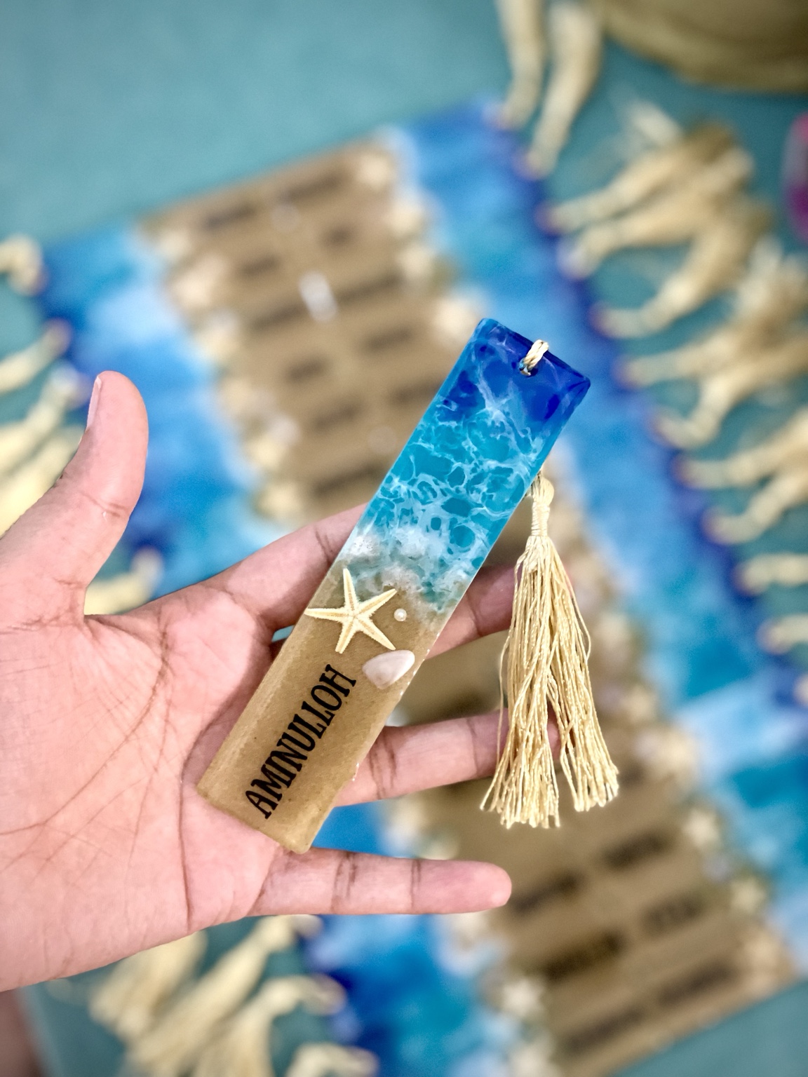 Sea themed bookmarks