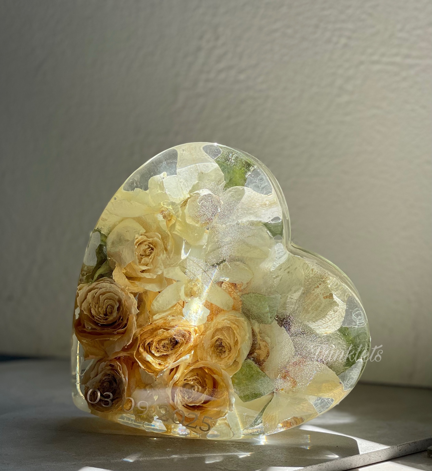 Small heart floral preservation